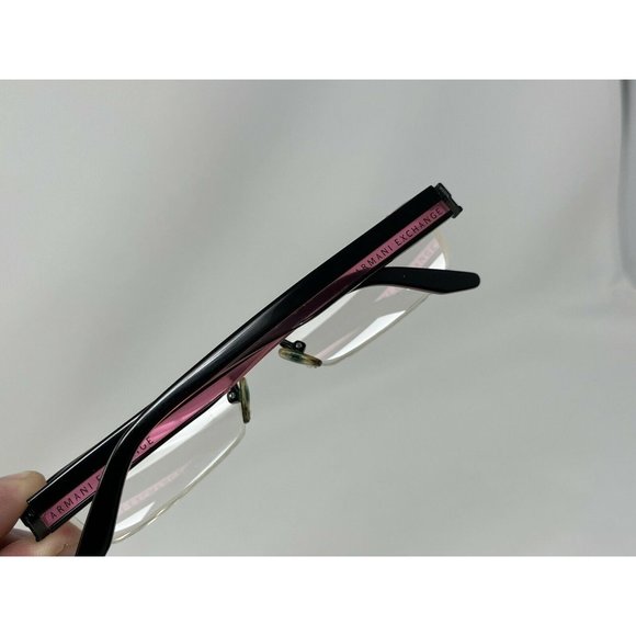 Armani Exchange Semi Rimless Eyeglasses AX219 0N6T 52 [] 17 130 Black Pink - Picture 11 of 12